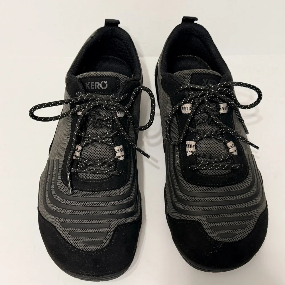 Xero 360 Training Shoes Black Gray Barefoot Minimalist Womens 10.5